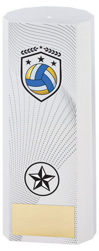 White Plastic Filled Column Netball (1in Cen) - 152mm by Legacy Outfitters