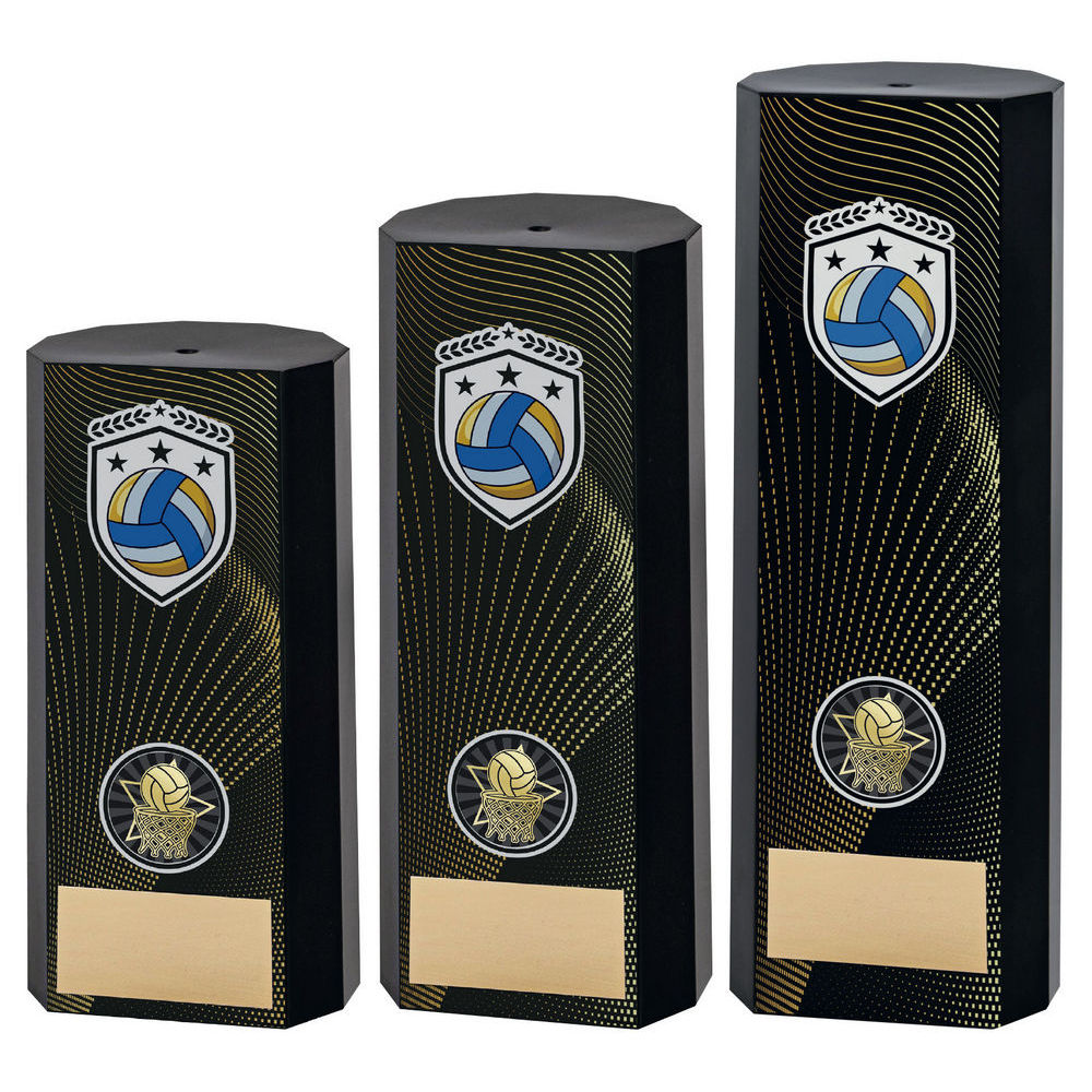 Black Plastic Filled Column Netball (1in Cen) by Legacy Outfitters