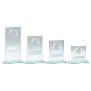 Jade/Silver Glass With Netball Insert And Plate by Legacy Outfitters