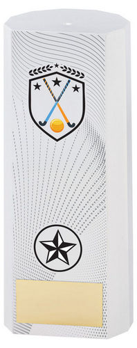 White Plastic Filled Column Hockey (1in Cen) - 152mm by Legacy Outfitters