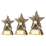 Brz/Pew/Gold Hockey Star Line Series With Plate by Legacy Outfitters