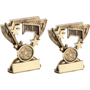 Brz/Gold Hockey Mini Cup With Plate (1in Centre) by Legacy Outfitters