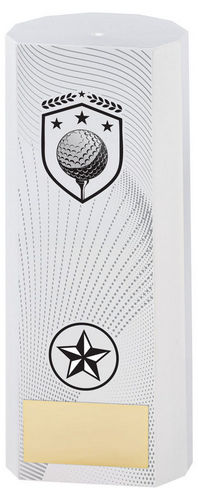 White Plastic Filled Column Golf (1in Cen) - 152mm by Legacy Outfitters