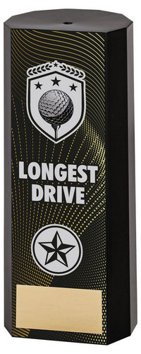 Black Plastic Filled Column Golf Longest Drive (1in Cen) - 152mm by Legacy Outfitters