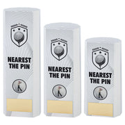 White Plastic Filled Column Golf Nearest The Pin (1in Cen) by Legacy Outfitters