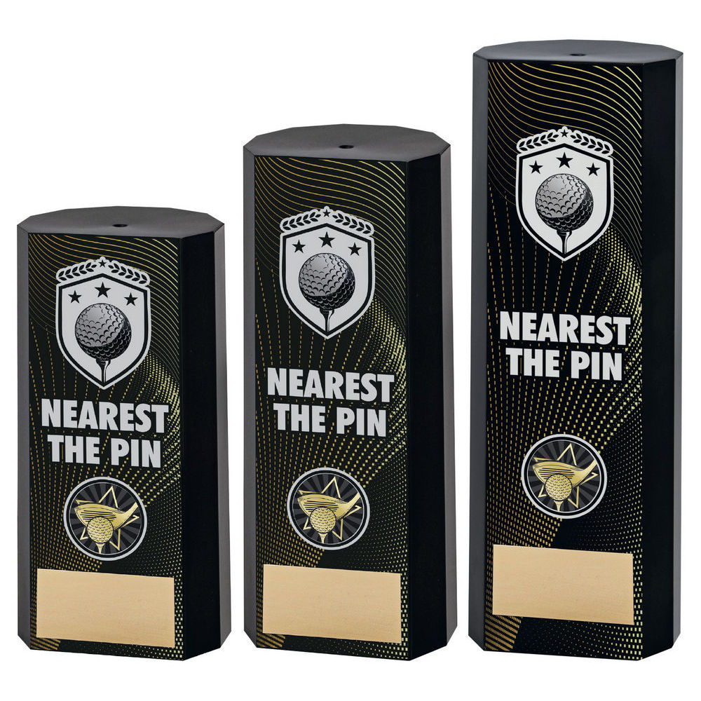 Black Plastic Filled Column Golf Nearest The Pin (1in Cen) by Legacy Outfitters