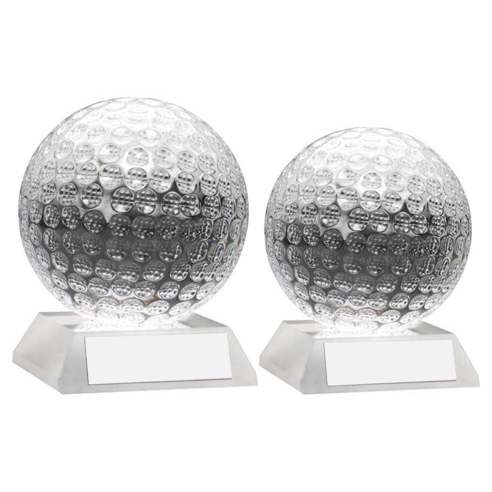 Clear Glass Golf Ball With Plate by Legacy Outfitters