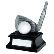 PEW/WHITE/BLACK GOLF CLUB AND BALL WITH PLATE WEDGE - 6in