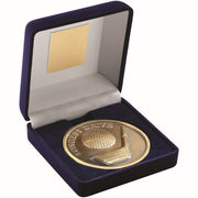 BLUE VELVET BOX AND 70mm MEDALLION GOLF LONGEST DRIVE