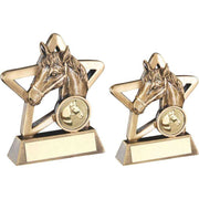 Brz/Gold Horse Mini Star With Plate (1in Centre) by Legacy Outfitters