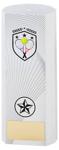 White Plastic Filled Column Tennis (1in Cen) - 152mm by Legacy Outfitters