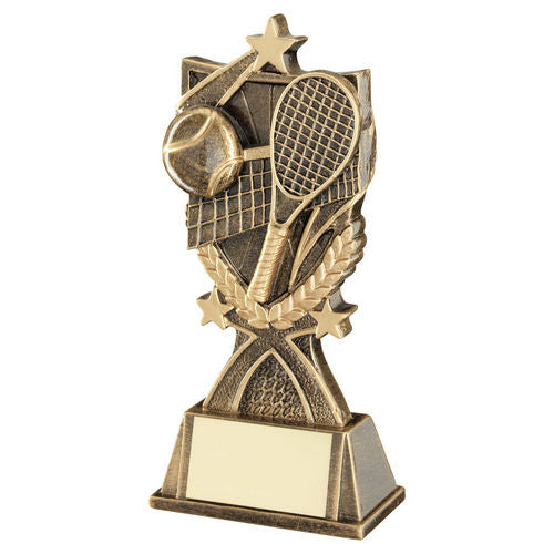 Brz/Gold Tennis 3 Star Wreath Series With Plate - 140mm by Legacy Outfitters