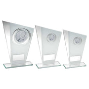 White/Silver Printed Glass Plaque With Tennis Insert And Plate by Legacy Outfitters