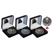Black Velvet Box And 60mm Medal Tennis by Legacy Outfitters