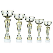 Gold/Matt Silv Trophy Cup With Plate by Legacy Outfitters