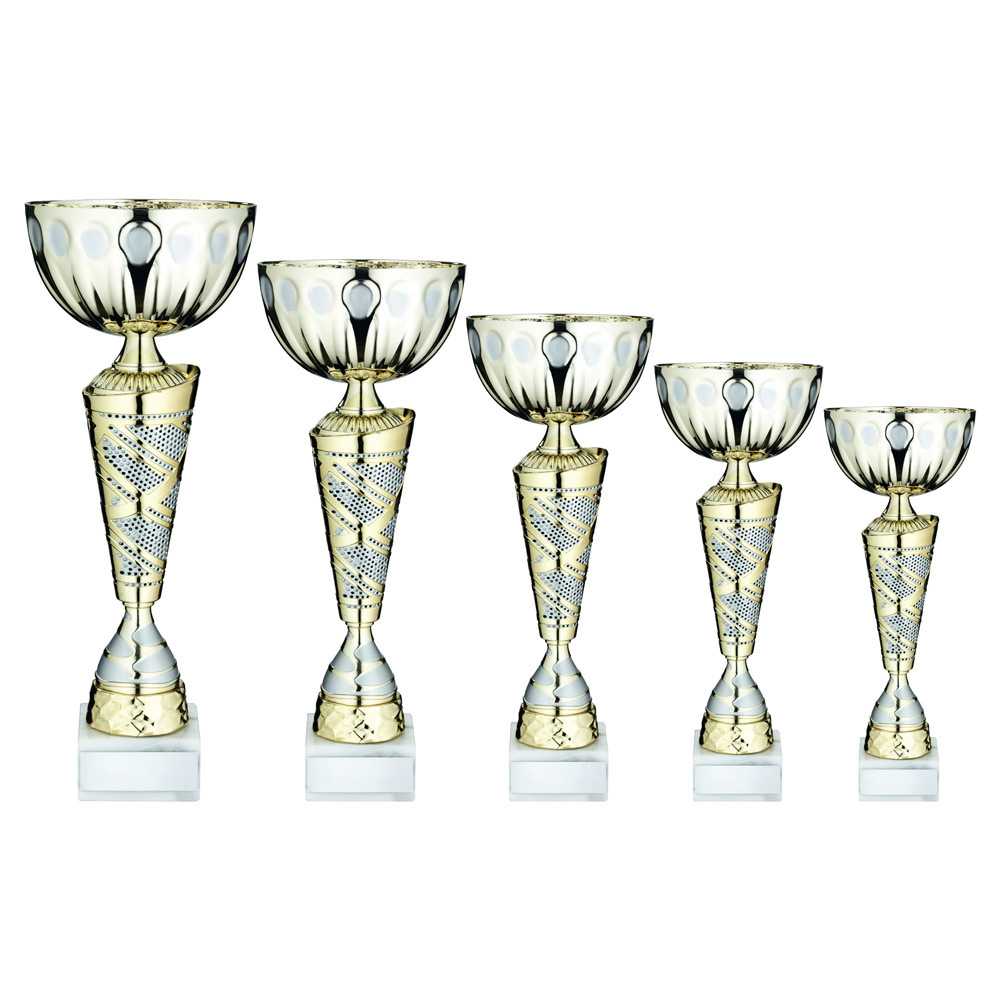 Gold/Matt Silv Trophy Cup With Plate by Legacy Outfitters