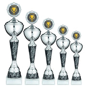 Silv/Pewter Trophy Cup With Lid With Plate (2in Centre) by Legacy Outfitters