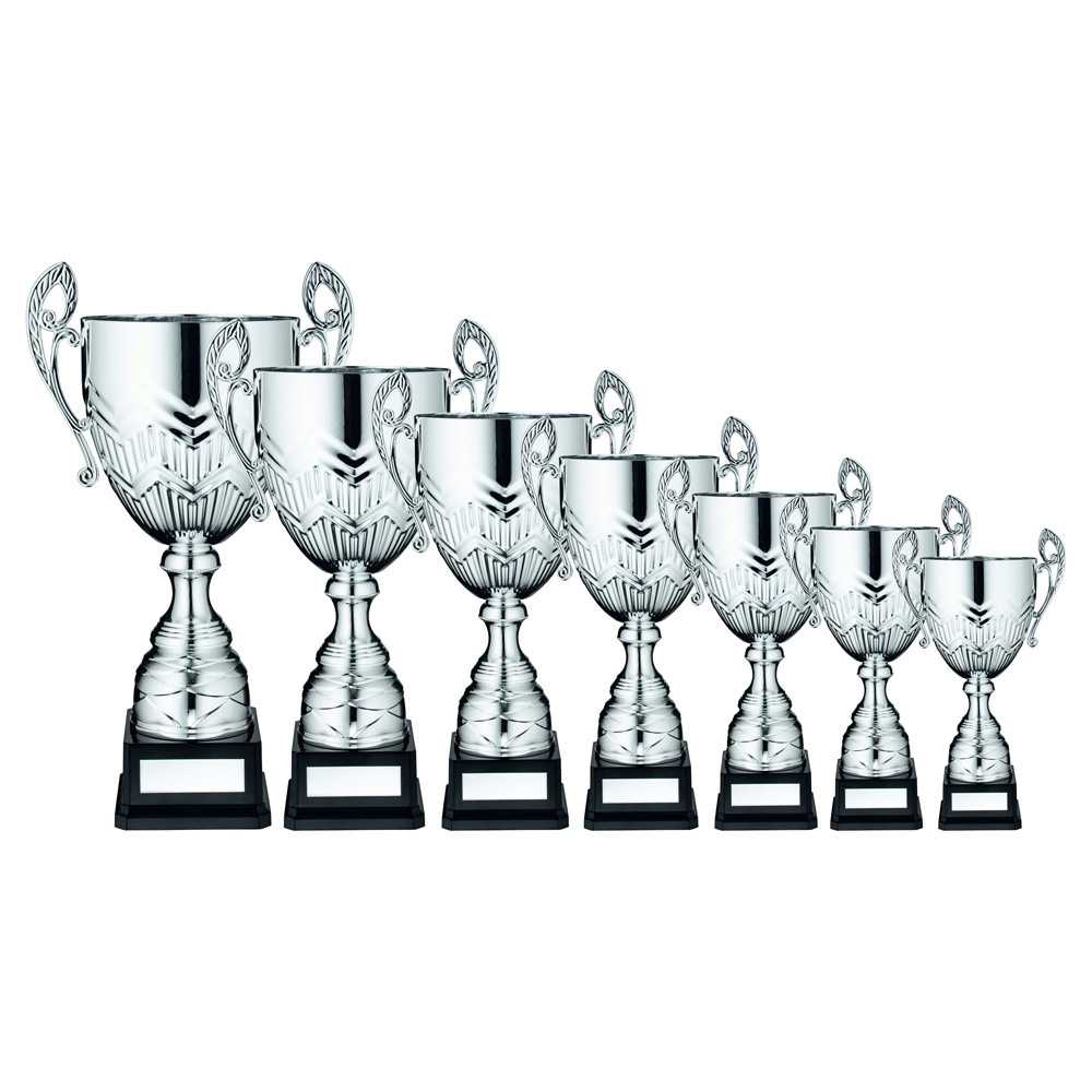 Silver Bullet Bowl With Handles Assembled Trophy And Plate by Legacy Outfitters