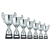 Silver Bullet Bowl With Handles Assembled Trophy And Plate by Legacy Outfitters