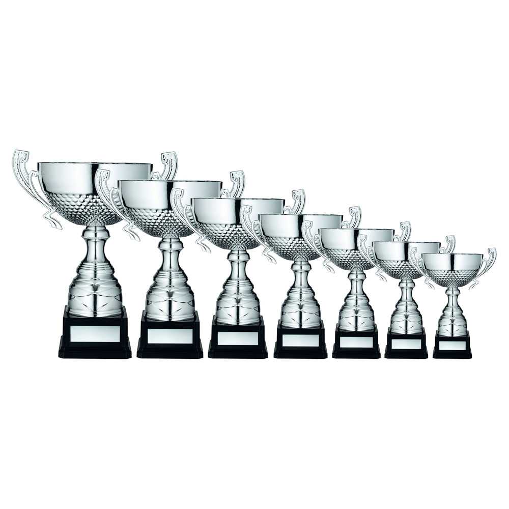 Silver Half Bowl With Handles Assembled Trophy And Plate by Legacy Outfitters