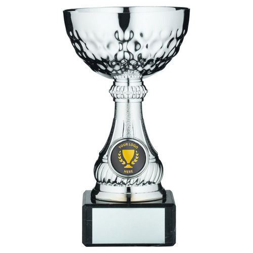 Silv Mini Assembled Trophy Cup With Plate (1in Centre) - 127mm by Legacy Outfitters