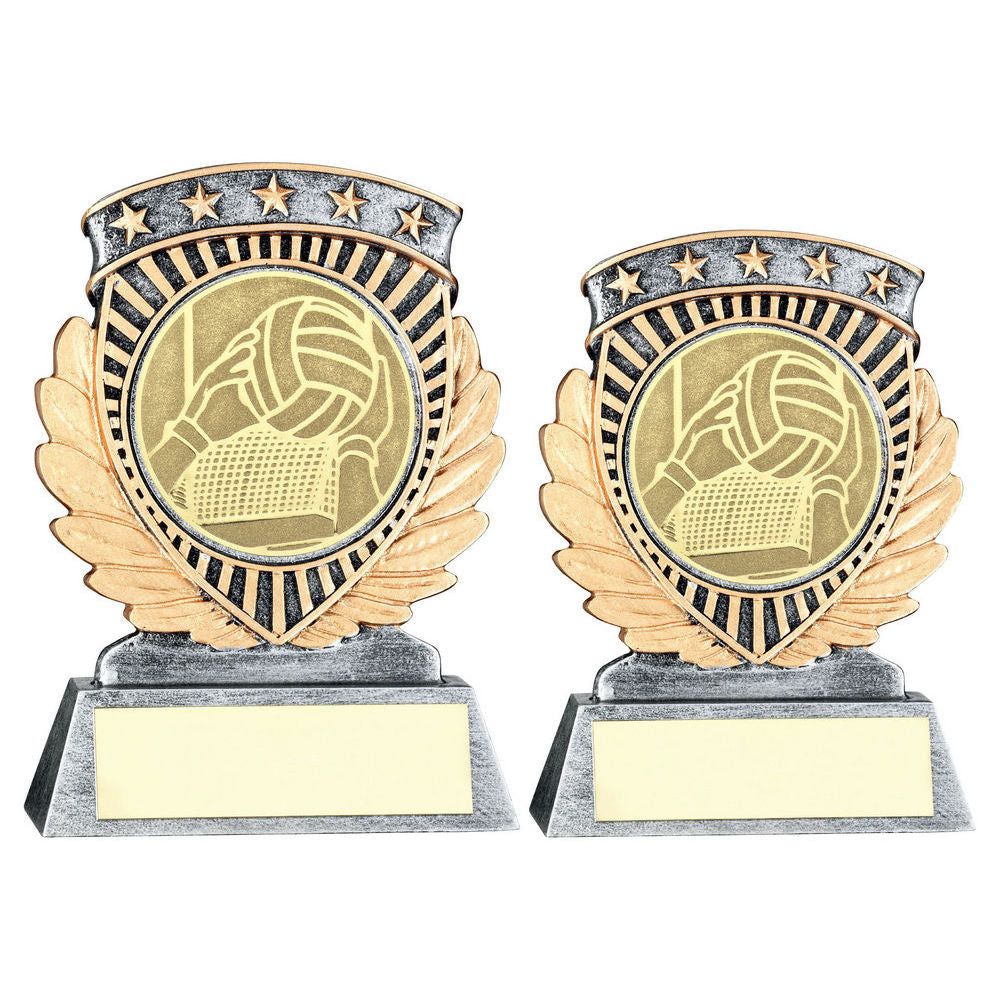 Pew/Gold 5 Star Holder With Gaelic Football Insert & Plate by Legacy Outfitters