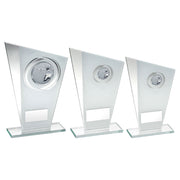 White/Silver Printed Glass Plaque With Shooting Insert And Plate by Legacy Outfitters