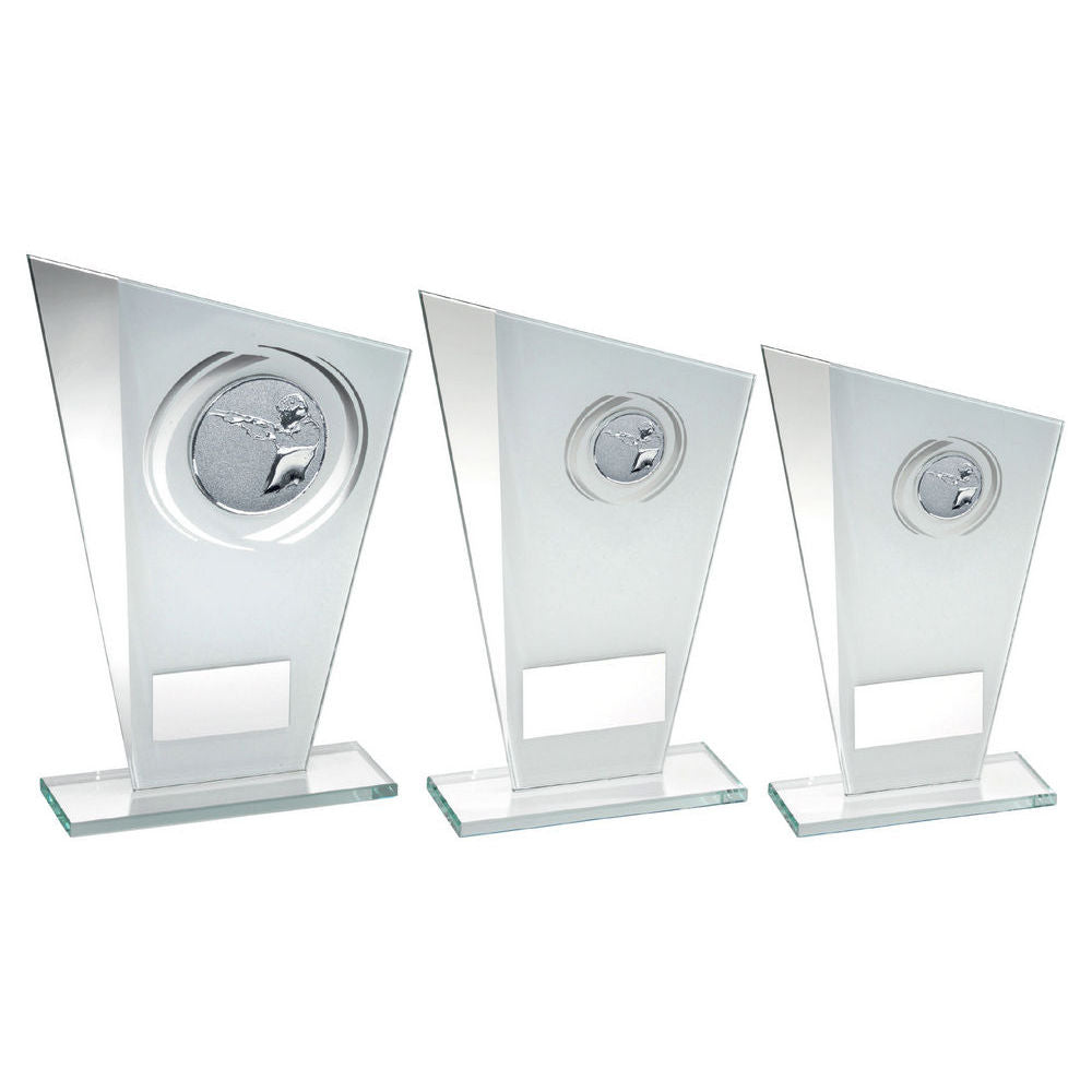 White/Silver Printed Glass Plaque With Shooting Insert And Plate by Legacy Outfitters