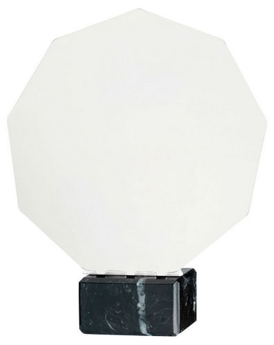 White Sublimation Plaque On Black Marble Base - 178mm by Legacy Outfitters