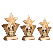 Brz/Gold Generic Star With Badminton Insert With Plate by Legacy Outfitters