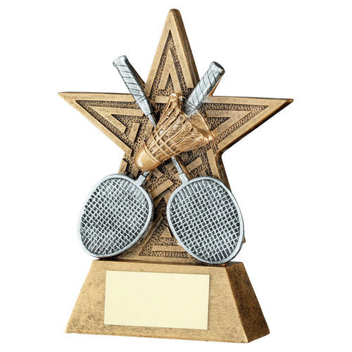 Brz/Pew/Gold Badminton Star Line Series With Plate - 102mm by Legacy Outfitters