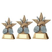 Brz/Pew/Gold Badminton Star Line Series With Plate by Legacy Outfitters