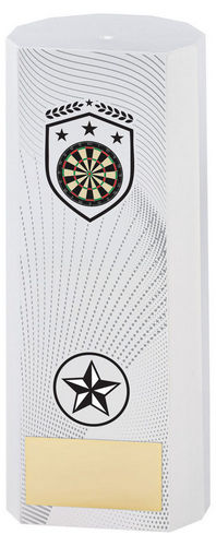 White Plastic Filled Column Darts (1in Cen) - 152mm by Legacy Outfitters