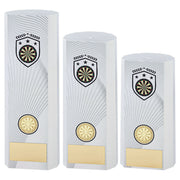 White Plastic Filled Column Darts (1in Cen) by Legacy Outfitters