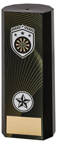 Black Plastic Filled Column Darts (1in Cen) - 152mm by Legacy Outfitters