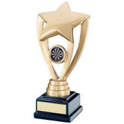 GOLD/BLACK SHOOTING STAR WITH DARTS INSERT WITH PLATE