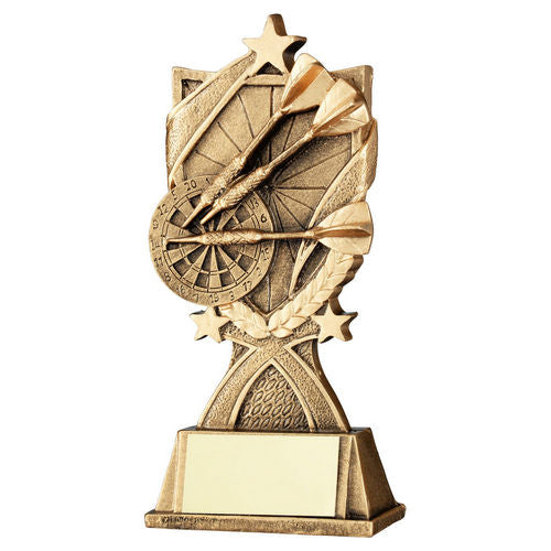 Brz/Gold Darts 3 Star Wreath Series With Plate - 133mm by Legacy Outfitters