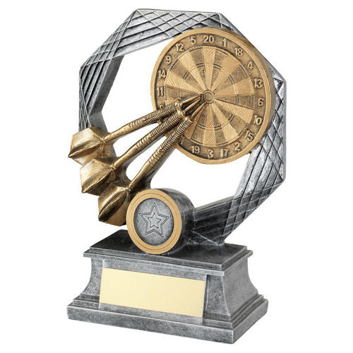 Brz/Gold/Pew Darts Octagon Series With Centre (1in Centre) - 127mm by Legacy Outfitters