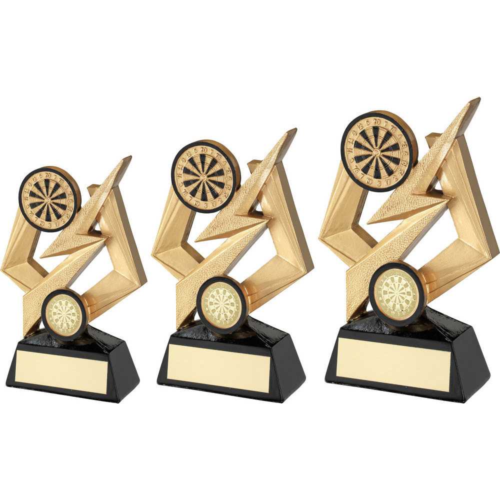 Gold/Black Dartboard On Bolt Pentagon With Plate (1in Centre) by Legacy Outfitters