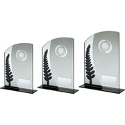 Jade Glass Plaque With Black/Silver Detail With Darts Insert And Plate by Legacy Outfitters