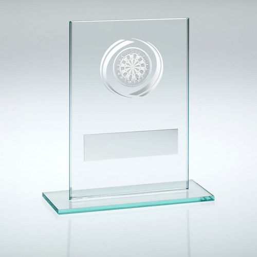 Jade/Silver Glass With Darts Insert And Plate - 83mm by Legacy Outfitters