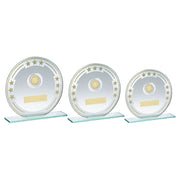 Jade/Silver/Gold Round Glass With Darts Insert And Plate by Legacy Outfitters