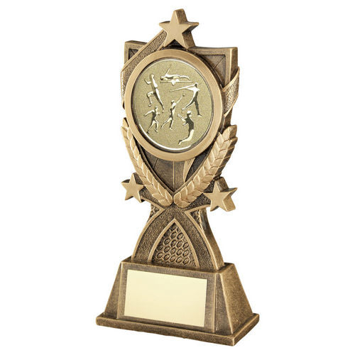 Brz/Gold 3 Star Wreath Series With Athletics Insert And Plate - 165mm by Legacy Outfitters