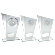 White/Silver Printed Glass Plaque With Dog Insert With Plate by Legacy Outfitters