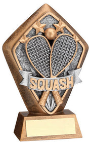 BRZ/GOLD DIAMOND HOLDER WITH SQUASH DISC WITH PLATE - 5.25in