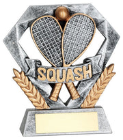PEW/GOLD SQUASH MINI DIAMOND WITH PLATE - 4in