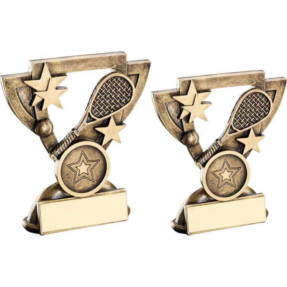 Brz/Gold Squash Mini Cup With Plate (1in Centre) by Legacy Outfitters