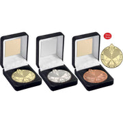 Black Velvet Box And 50mm Medal Squash by Legacy Outfitters