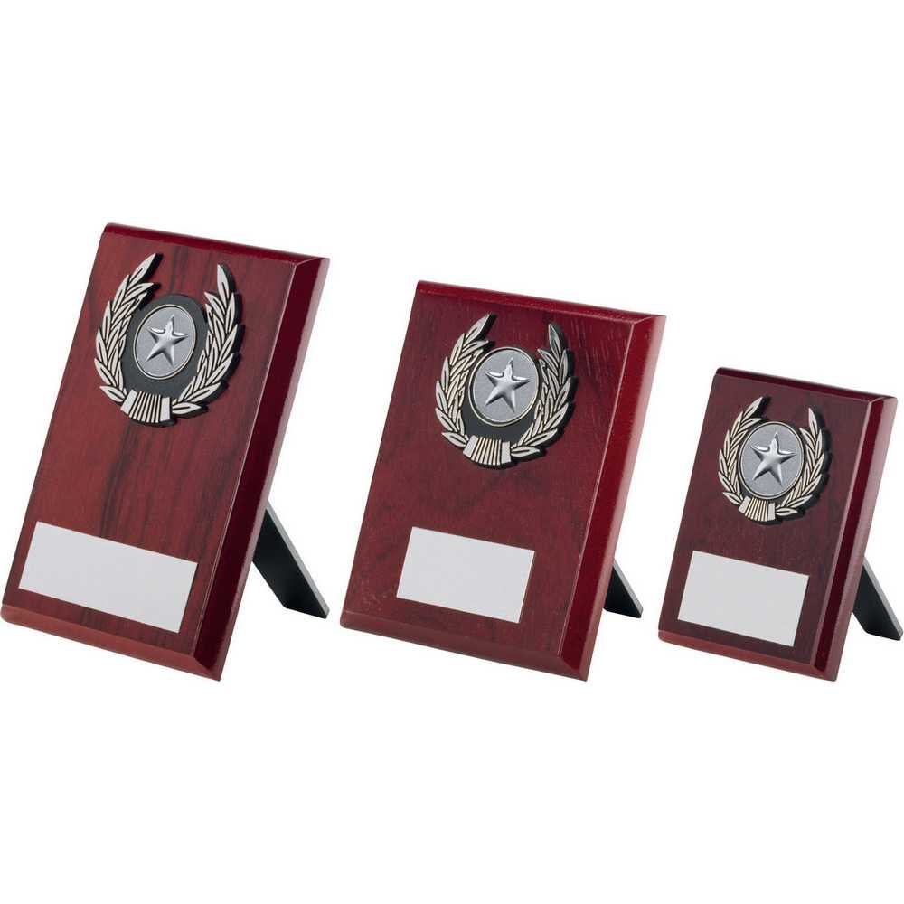 Rosewood Plaque And Silver Trim Assembled Trophy (1in Centre) by Legacy Outfitters