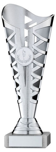 Silver Plastic Titan Cup Assembled On Marble (1in Cen) - 222mm by Legacy Outfitters